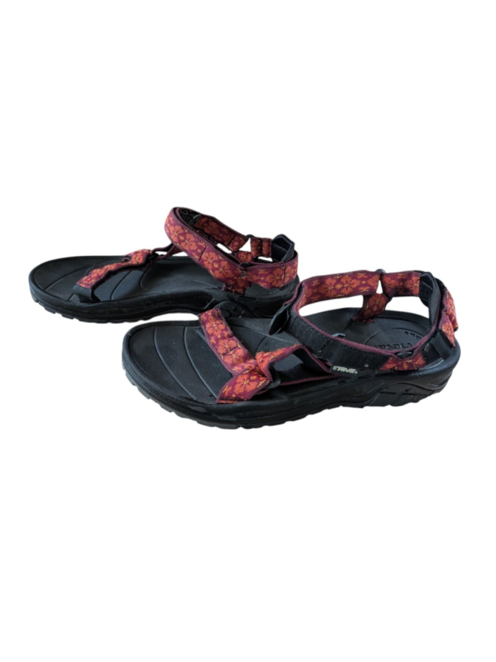 Teva Hurricane Sandals Red Floral Outdoor Hiking Water Sports 6451 Women Sz 11